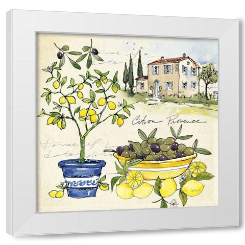 Citron IV White Modern Wood Framed Art Print by Tavoletti, Anne