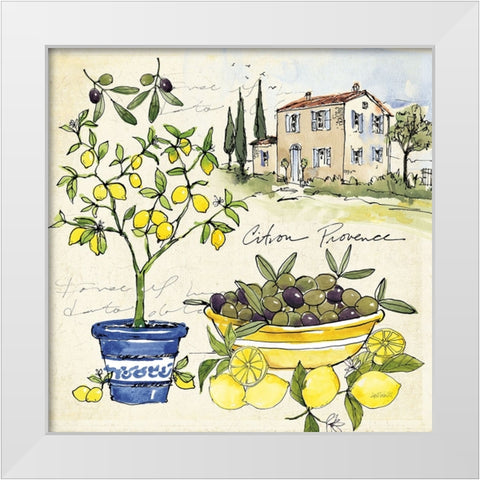 Citron IV White Modern Wood Framed Art Print by Tavoletti, Anne