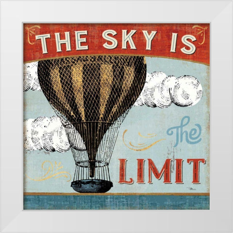 A Great Journey I White Modern Wood Framed Art Print by Pela Studio