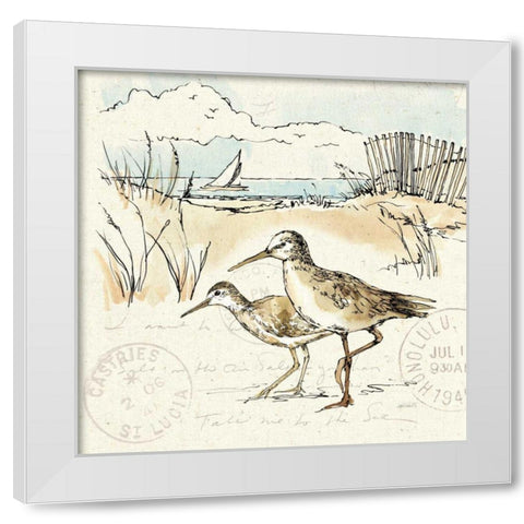 Coastal Breeze IX White Modern Wood Framed Art Print by Tavoletti, Anne