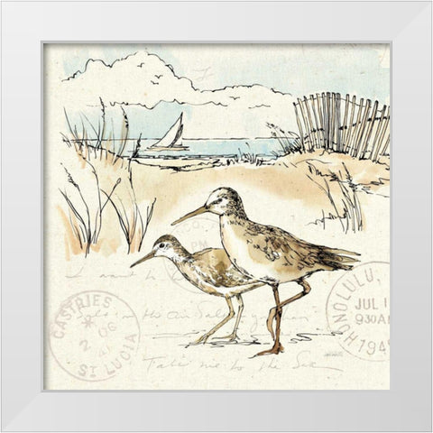 Coastal Breeze IX White Modern Wood Framed Art Print by Tavoletti, Anne