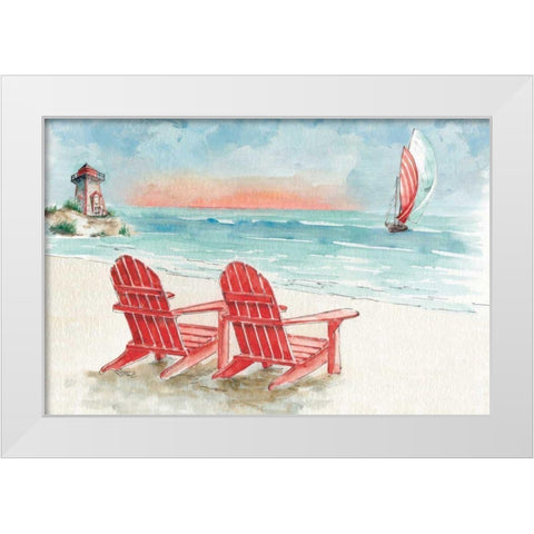 In the Moment VII White Modern Wood Framed Art Print by Audit, Lisa