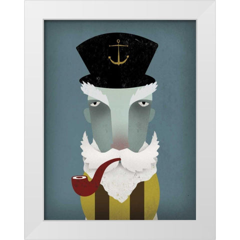Fisherman I White Modern Wood Framed Art Print by Fowler, Ryan