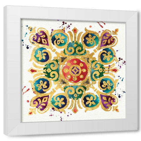 Little Jewels III White Modern Wood Framed Art Print by Aiken, Jess