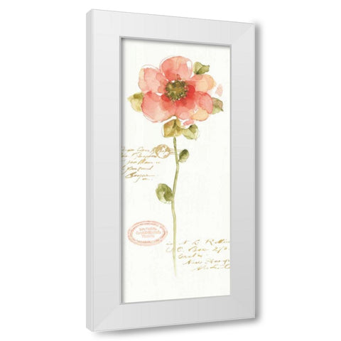 Rainbow Seeds Loose Floral IV White Modern Wood Framed Art Print by Audit, Lisa