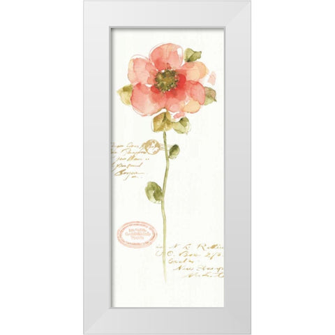Rainbow Seeds Loose Floral IV White Modern Wood Framed Art Print by Audit, Lisa