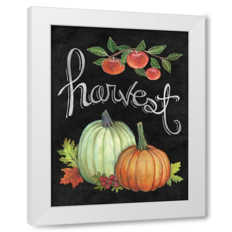 Autumn Harvest IV White Modern Wood Framed Art Print by Urban, Mary