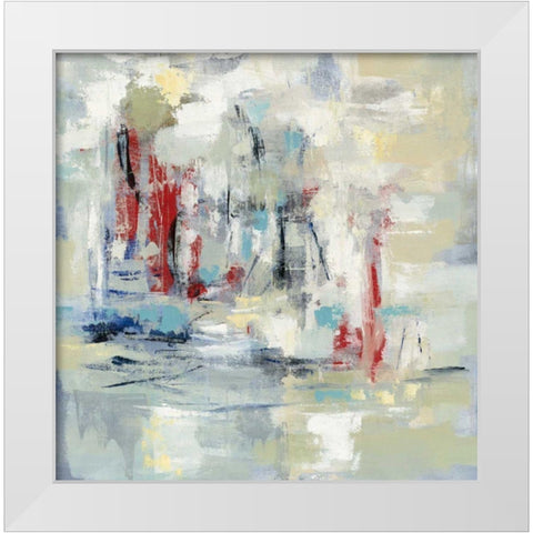 Nautical Mood White Modern Wood Framed Art Print by Vassileva, Silvia