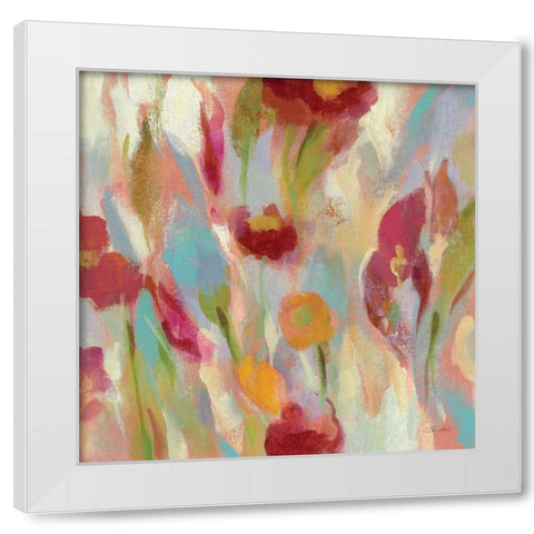 Breezy Floral III White Modern Wood Framed Art Print by Vassileva, Silvia