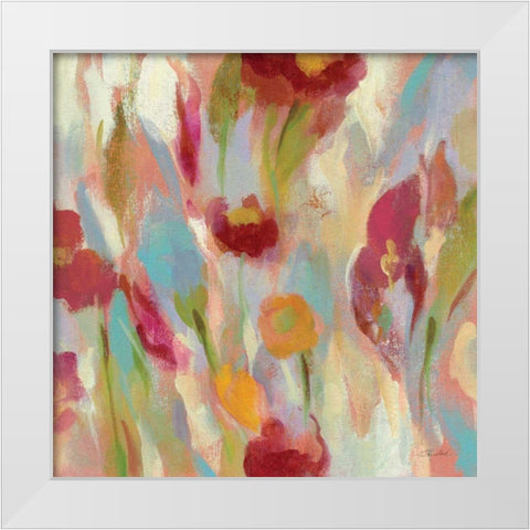 Breezy Floral III White Modern Wood Framed Art Print by Vassileva, Silvia