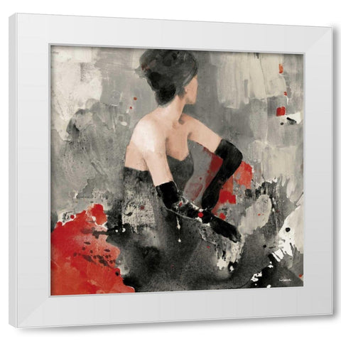 Beautiful Gaze I Neutral White Modern Wood Framed Art Print by Hristova, Albena