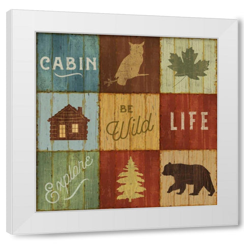 Lake Lodge VIII White Modern Wood Framed Art Print by Schlabach, Sue