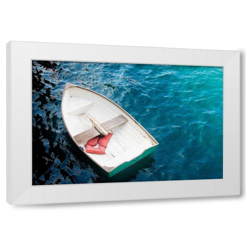Rowboat I White Modern Wood Framed Art Print by Urquhart, Elizabeth