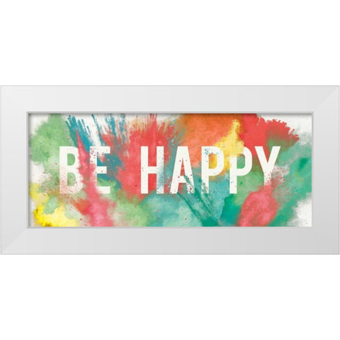 Be Bold III White Modern Wood Framed Art Print by Aiken, Jess