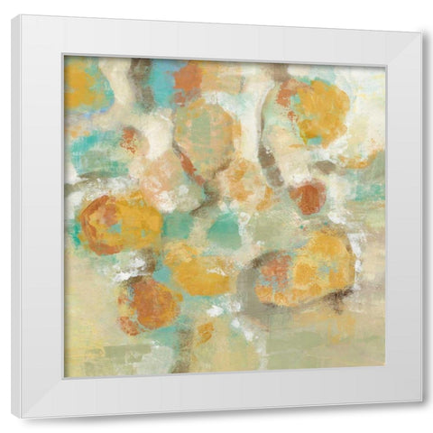 Sunshine Reflections White Modern Wood Framed Art Print by Vassileva, Silvia