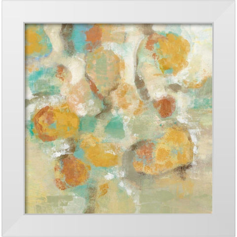 Sunshine Reflections White Modern Wood Framed Art Print by Vassileva, Silvia