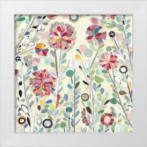 Spring Blossoms Crop White Modern Wood Framed Art Print by Boggs, Candra