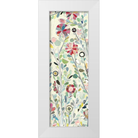 Spring Blossoms II White Modern Wood Framed Art Print by Boggs, Candra