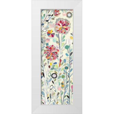 Spring Blossoms III White Modern Wood Framed Art Print by Boggs, Candra