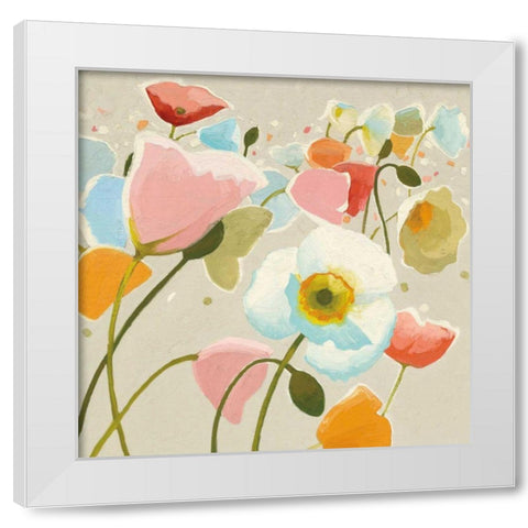 Backlit Confetti v2 White Modern Wood Framed Art Print by Novak, Shirley