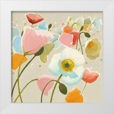 Backlit Confetti v2 White Modern Wood Framed Art Print by Novak, Shirley