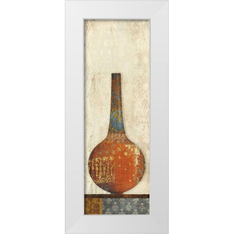 Indian Vessels I v2 White Modern Wood Framed Art Print by Hershey, Moira