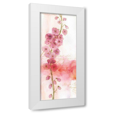 Rainbow Seeds Absract Floral I White Modern Wood Framed Art Print by Audit, Lisa