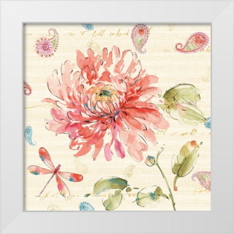 Happy Gypsy III White Modern Wood Framed Art Print by Pela