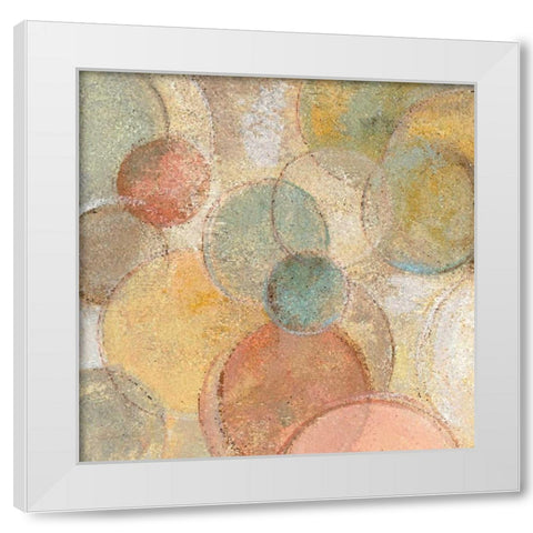 Fresco Bubbles Crop White Modern Wood Framed Art Print by Vassileva, Silvia