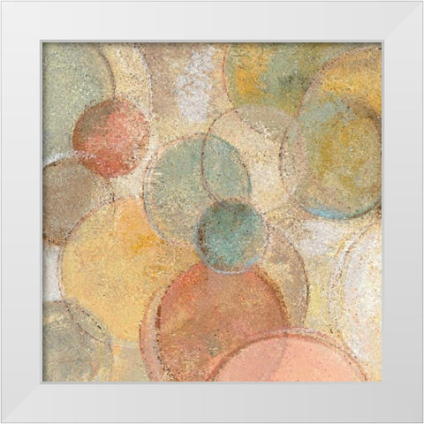 Fresco Bubbles Crop White Modern Wood Framed Art Print by Vassileva, Silvia