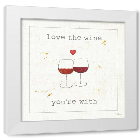 Flavor Notes VIII White Modern Wood Framed Art Print by Pela Studio