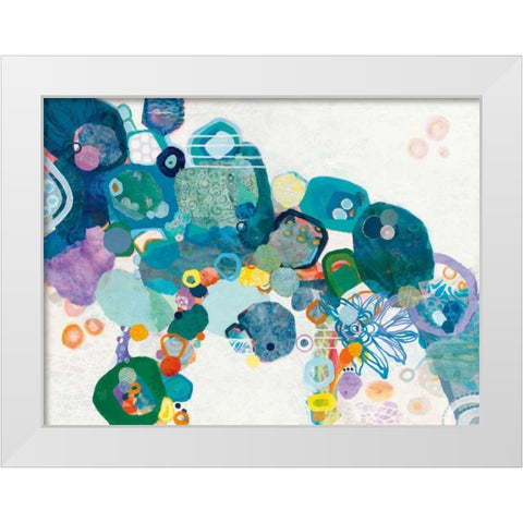Bridging our Differences White Modern Wood Framed Art Print by Ferguson, Kathy
