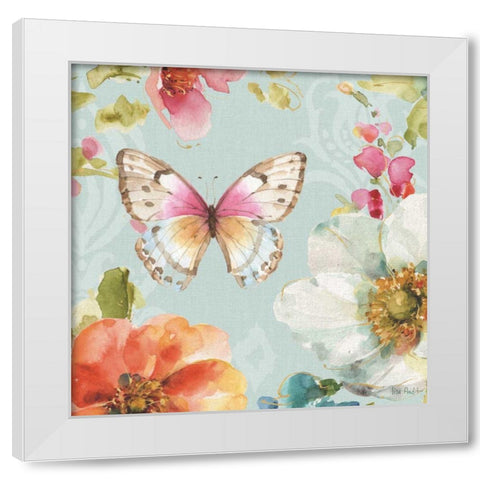 Colorful Breeze V White Modern Wood Framed Art Print by Audit, Lisa