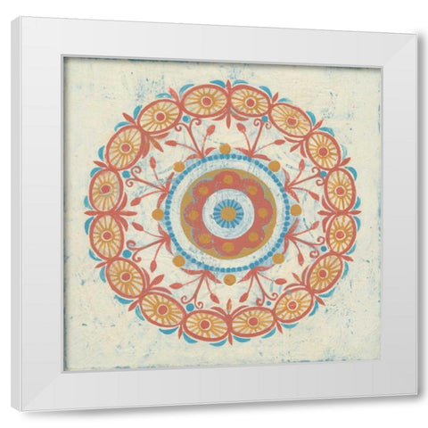 Lakai Circle I White Modern Wood Framed Art Print by Lovell, Kathrine