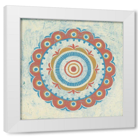 Lakai Circle II White Modern Wood Framed Art Print by Lovell, Kathrine