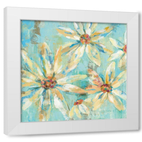 Fjord Floral I White Modern Wood Framed Art Print by Vassileva, Silvia
