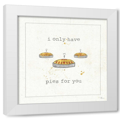 Lil Sweeties I White Modern Wood Framed Art Print by Pela Studio