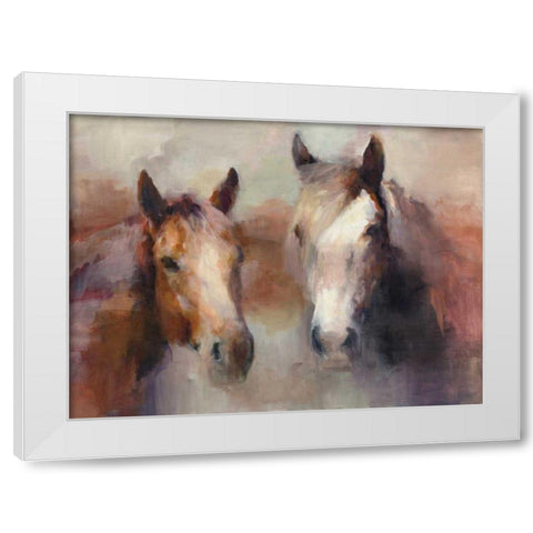 Blazing The West White Modern Wood Framed Art Print by Hageman, Marilyn