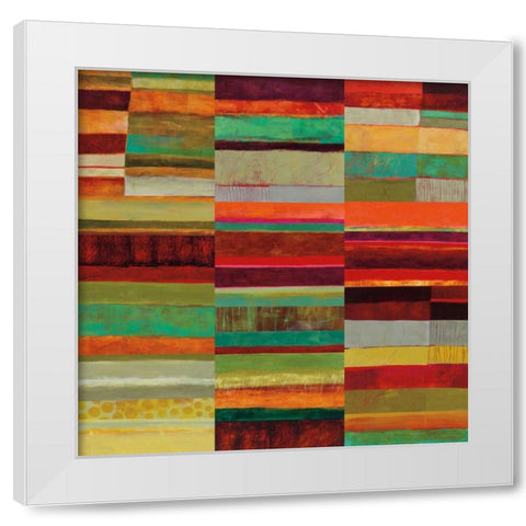 Fields of Color IX White Modern Wood Framed Art Print by Davies, Jane