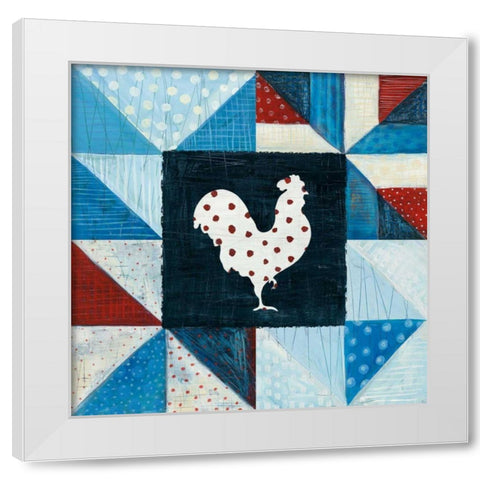 Modern Americana Farm Quilt VII White Modern Wood Framed Art Print by Averinos, Melissa