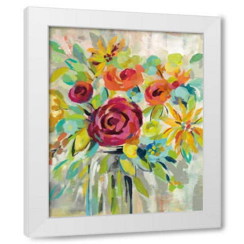 Flower Still Life I White Modern Wood Framed Art Print by Vassileva, Silvia