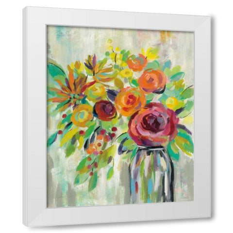 Flower Still Life II White Modern Wood Framed Art Print by Vassileva, Silvia