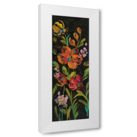 July Garden Trio I White Modern Wood Framed Art Print by Vassileva, Silvia