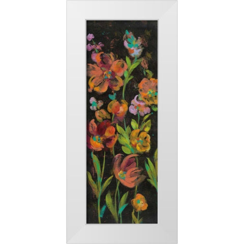 July Garden Trio II White Modern Wood Framed Art Print by Vassileva, Silvia