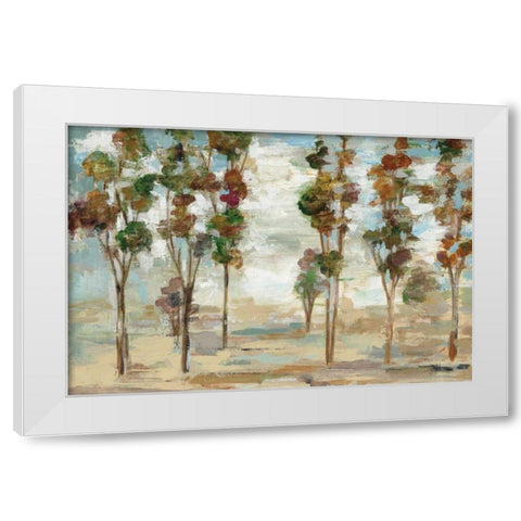 Serene Forest White Modern Wood Framed Art Print by Vassileva, Silvia