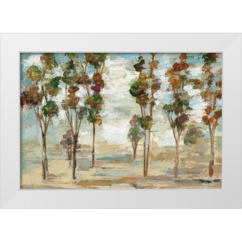 Serene Forest White Modern Wood Framed Art Print by Vassileva, Silvia