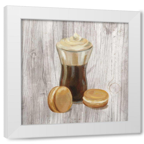 Coffee Time I on Wood White Modern Wood Framed Art Print by Vassileva, Silvia