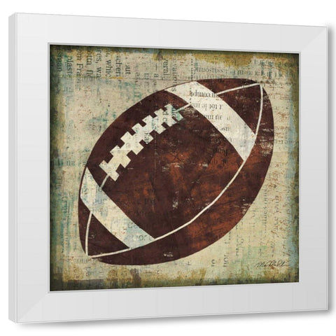 Ball III White Modern Wood Framed Art Print by Mullan, Michael