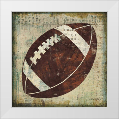 Ball III White Modern Wood Framed Art Print by Mullan, Michael