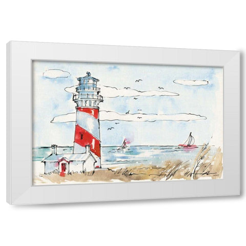 Coastal Life I White Modern Wood Framed Art Print by Tavoletti, Anne